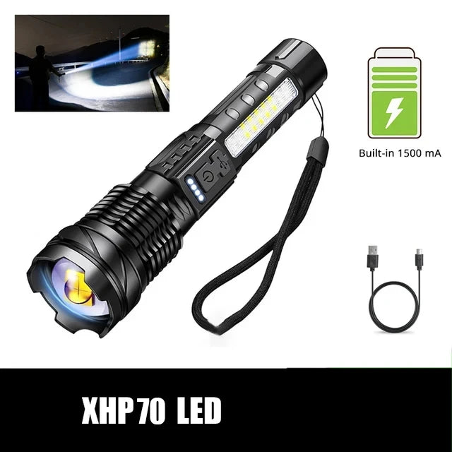 Powerful XHP LED Flashlight